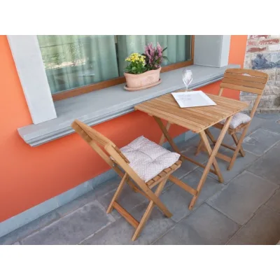 Losa Esterni da vivere Set tavolo con 2 sedie Bistrot Cannes LO/CANNES
