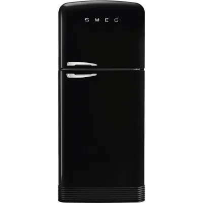Smeg Frigorifero doppia porta con cerniere a destra a libera installazione FAB50RBL5 finitura nero da 80 cm
