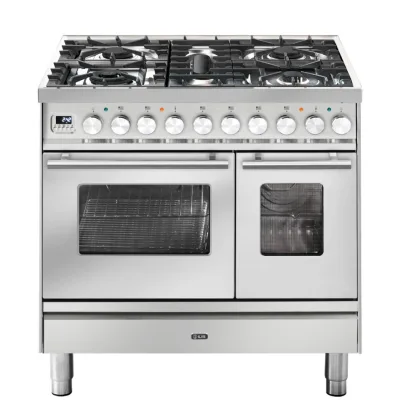 Ilve Cucina PD09W Professional Plus PD09PDWE3 doppio forno e piano cottura 4 fuochi con pescera e dual da 90 cm - IN PROMOZIONE FINO AL 6/07