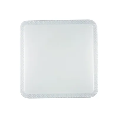 Plafoniera quadrata in acrilico bianco, 1 LED 18W, CCT, 28.5x28.5cm