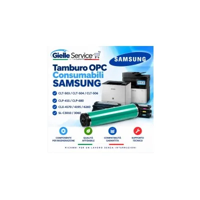 Tamburo OPC compatibile Samsung CLT-503/CLT-504/CLT-506 – CLP-415/680, CLX-4170/4195/6260, SL-C3010/3060