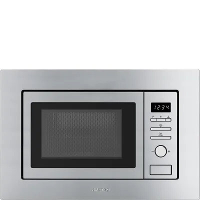 PRONTA CONSEGNA - Smeg Forno microonde con grill da incasso FMI017X finitura acciaio inox da 60 cm