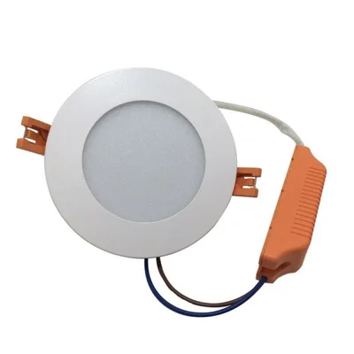 Faretto Led a Pannello Tondo da Incasso 10w 3000k Luce Calda (D 118 mm)