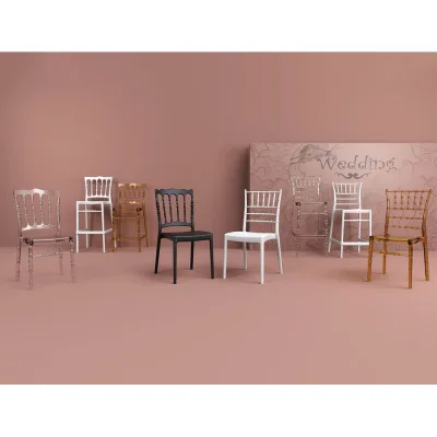 Siesta Sgabello Da Bar Hi-Tech Chiavari Bar 65 art. 084 con struttura in policarbonato e scocca in policarbonato