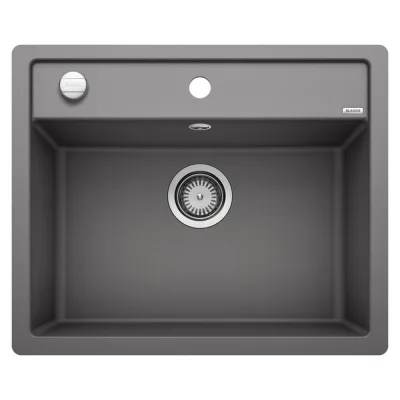 Blanco Lavello una vasca DALAGO 6-F 1518851 finitura grigio roccia da 60.5x50 cm - Filotop