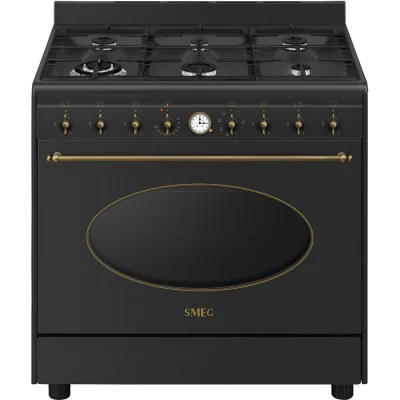Smeg Cucina CO90GMAN2 con forno elettrico e piano cottura gas finitura antracite da 90x60 cm