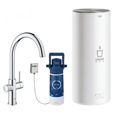 Grohe Miscelatore e boiler taglia L Red Duo 30079001 finitura cromo