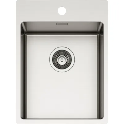 Schock Lavello una vasca NEW TECHNICK PLUS N100S TECPN100S finitura inox spazzolato da 39x51 cm