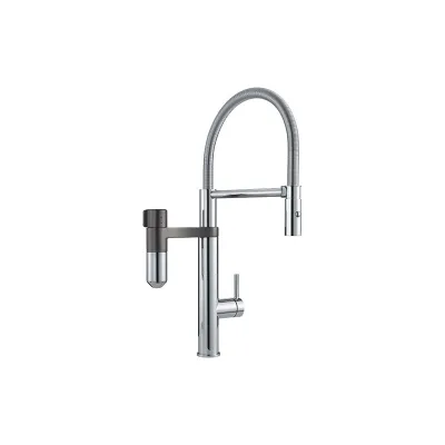 PRONTA CONSEGNA - Franke Miscelatore Vital 2in1 Semi-pro con filtrazione acqua integrato 120.0621.230 finitura cromato/gun metal