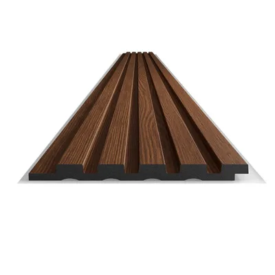Pannello doga centrale 3D decorativo 160x12x2800 mm  in duropolimero Noce (minimo 5pz)
