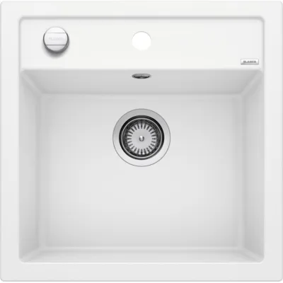 Blanco | Lavello una vasca DALAGO 5 1518524 finitura bianco da 51.5x51 cm - Sopratop