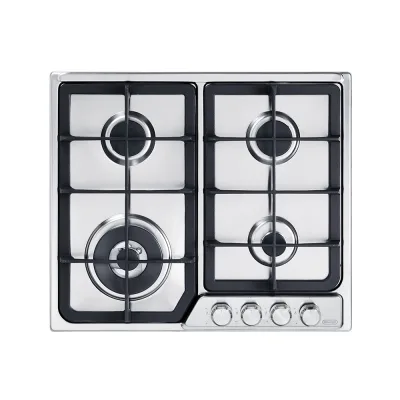De Longhi Piano cottura a gas PFI 46 GH in acciaio inox da 58 cm