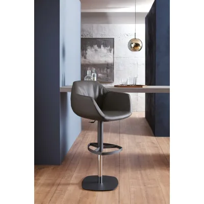 Ozzio Sgabello girevole Piquet art. S550 con struttura in metallo e seduta in tessuto