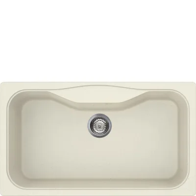Smeg Lavello una vasca LSEG860P finitura panna da 86 cm