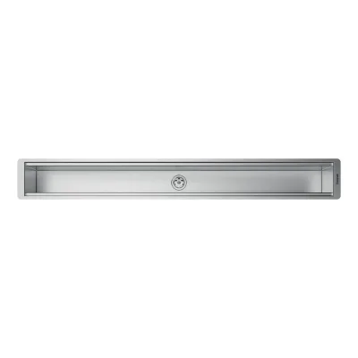 Foster Canale attrezzato 3025 801 finitura acciaio inox da 87x11 cm