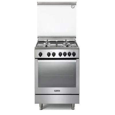 De Longhi Cucina a libera installazione PEMX 64 LSG a 4 fuochi con forno elettrico multifunzione in acciaio inox da 60 cm