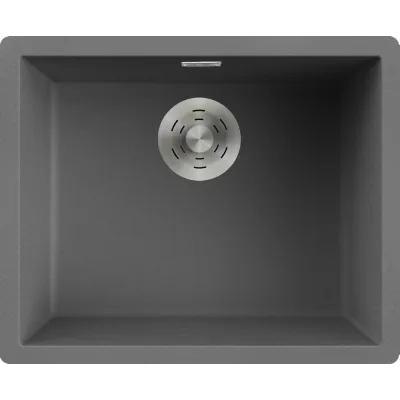 Elleci Lavello una vasca ZEN 105 LKZ10599 finitura composito K99 grigio scuro da 55.6x45.6 cm