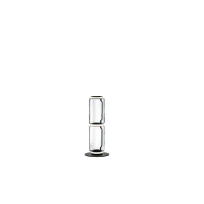Flos Lampada da terra Noctambule Floor 2 Low Cylinder Small Base finitura nero