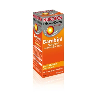 NUROFEN FEBBRE DOLORE 200MG/5ML ARANCIA
