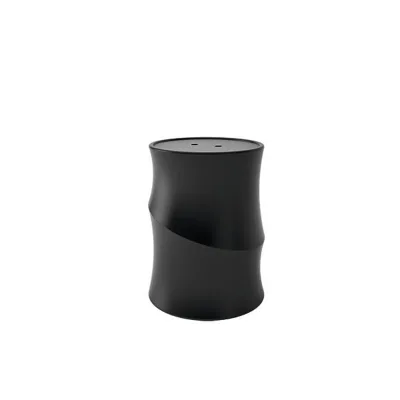 Eva Calòr Vaso spirale portapellet 2910107400 finitura nero