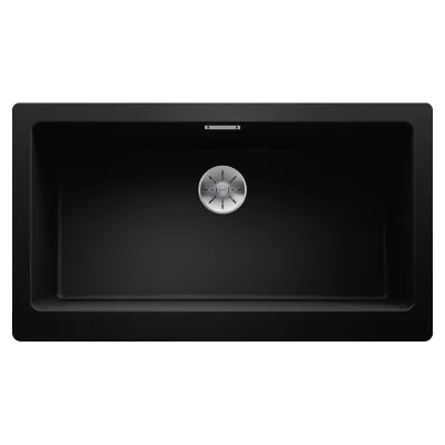 PRONTA CONSEGNA - Blanco | Lavello una vasca VINTERA XL 9-UF 1526110 finitura nero da 89.6x51 cm - Filotop/Sottotop