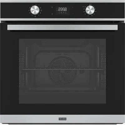 Franke: Forno multifunzione pirolitico Smart FSM 97 P XS 116.0606.096 finitura inox satinato - cristallo nero da 60 cm