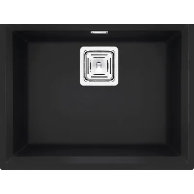 Elleci Lavello una vasca KARISMA 105 SOTTOTOP LGK10540BSO finitura composito G40 nero da 56x43.8 cm