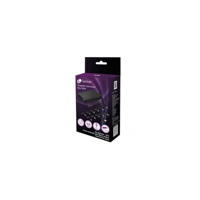 Caricabatterie Universale Automatico Leotec Slim per Laptop Notebook 90W + Hub USB - 12 Connettori Differenti