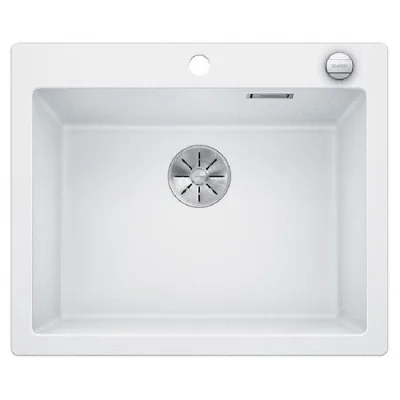 Blanco | Lavello una vasca PLEON 6 1521683 finitura bianco da 61.5x51 cm - Sopratop