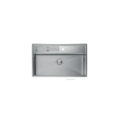 Foster Lavello una vasca 3780 000 finitura acciaio inox da 86x52 cm