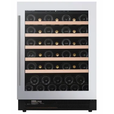 Dunavox Cantina vino a incasso o a libera installazione Flow-46 DAUF-46.138SS finitura acciaio inox da 59.5 cm