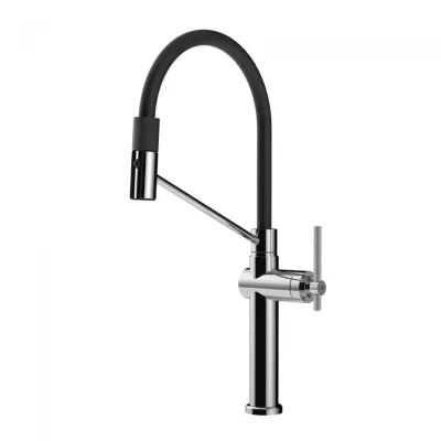 Gessi Miscelatore semi pro monocomando con doccetta estraibile Habito 60664 031 finitura cromato
