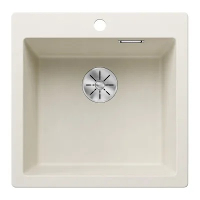 Blanco Lavello a una vasca PLEON 5 Satin Gold 3527135 finitura soft white da 51x51 cm - Sopratop