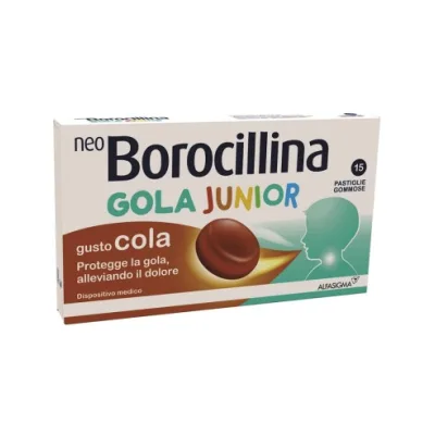 NEOBOROCILLINA GOLA JUNIOR COLA 15 PASTIGLIE
