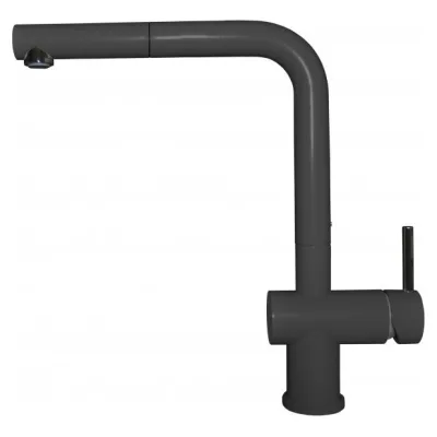 Elleci Miscelatore monocomando con canna girevole e doccetta estraibile STREAM PLUS MGKSTP40 finitura G40 nero
