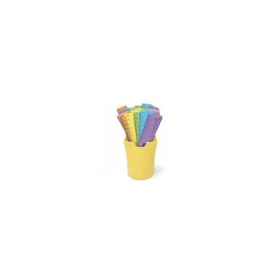 LEBEZ SPA BARATTOLO 36PZ RIGHELLI 15CM PASTEL 81072
