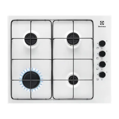 PRONTA CONSEGNA - Electrolux | Piano cottura a gas Slim Profile KGS6404W finitura bianco da 60 cm