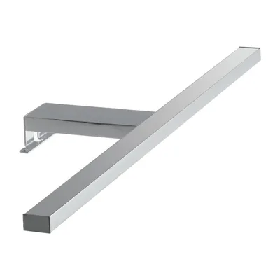 Applique LED cromo in acrilico e alluminio 8w 575lm 4000k ip44 3x56x14,7cm