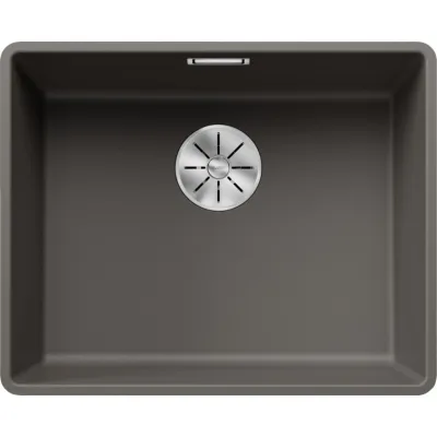 Blanco Lavello una vasca SUBLINE 500-F 1527352 finitura grigio vulcano da 52.7x42.7 cm - Filotop