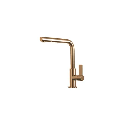 Foster Miscelatore monocomando con canna girevole 8497 400 finitura ottone PVD copper