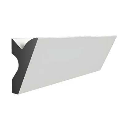 Modanatura 2m per led in duropolimero effetto luce indiretta 2000x64x38mm