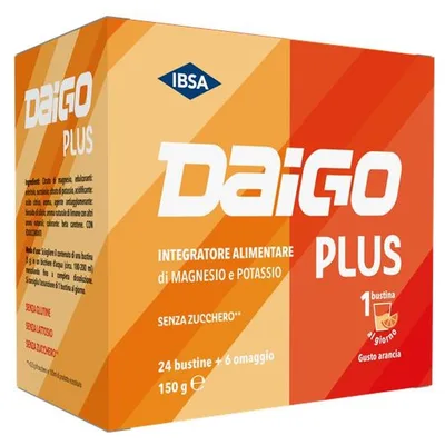 Daigo mgk plus arancia 24 + senza zucchero con edulcoranti 6 bustine