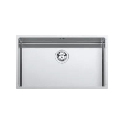 Barazza Lavello una vasca quadra R12 1QR706 finitura inox AISI 316 satinato da 70x40 cm - IN PROMOZIONE FINO AL 6/07