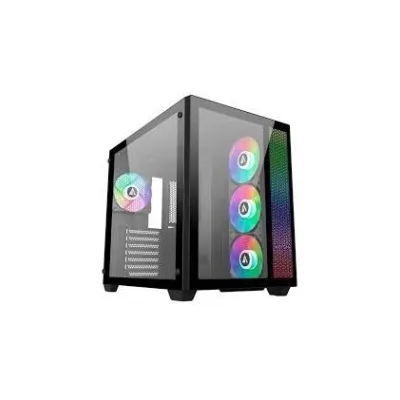 CASE ABYSM SAVA ARGB AB128511 Semi-Tower ATX Micro-ITX micro ATX Vetro temperato frontale laterale