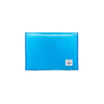 MKtape Cartella Documenti a Soffietto 13 Tasche Interne Formato A4 Chiusura in Gomma Colore BLU