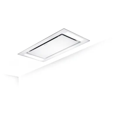 PRONTA CONSEGNA - Faber Cappa a soffitto HEAVEN GLASS 2.0 WH FLAT KL A90/2 350.0663.971 finitura vetro biancco da 90 cm