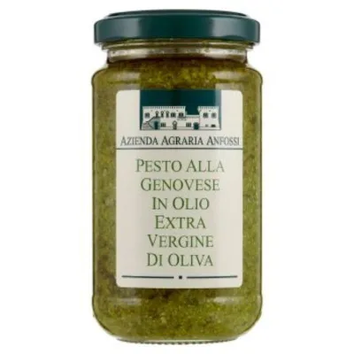 Pesto alla Genovese Anfossi in Olio Extra Vergine di Oliva 185 g Autentica Ricetta Ligure