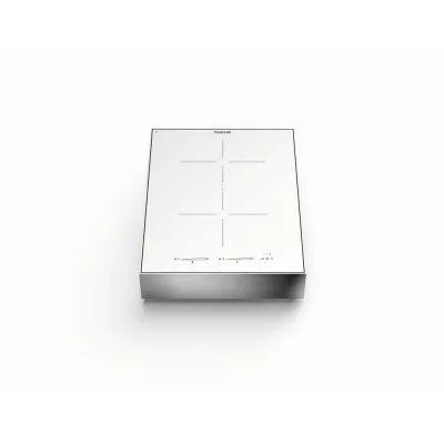Bautek Foster Piano cottura a induzione OGNIDOVE 5021 255 in vetroceramica bianco e cornice inox da 39 cm