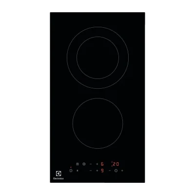 Electrolux | Piano cottura domino elettrico LHR3233CK in vetroceramica nero da 29 cm