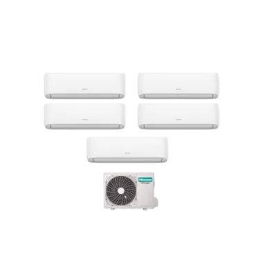 Climatizzatore Condizionatore Hisense Penta Split Serie HI-COMFORT Inverter da 9000+9000+9000+9000+9000 Btu Con 5AMW105U4RQC Con Wi-Fi Integrato 9+9+9+9+9 A++/A+